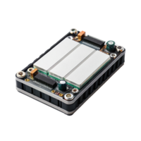 Supercapacitor module with transparent background isolating electronic components png