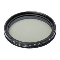 Variable neutral density filter isolated on transparent background png