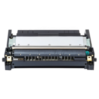 Laser printer drum unit showing internal components on transparent background png