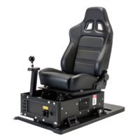 Vr motion platform cockpit seat isolated on transparent background png