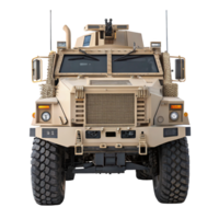 Armored mrap recovery vehicle isolated on transparent background png