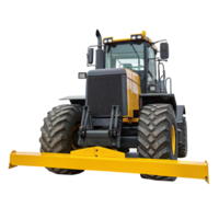 Heavy ballast tractor with push bar isolated on transparent background png