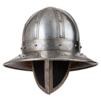 Italian sallet helmet with bevor isolated on transparent background png