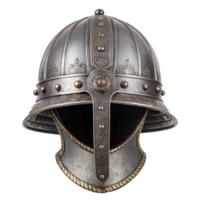 Medieval burgonet helmet isolated on transparent background png