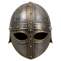 Gjermundbu helmet isolated on transparent background showing norse warrior protection png