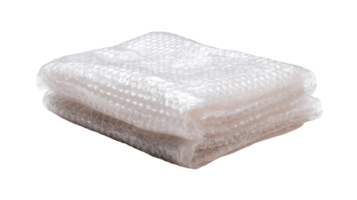 Biodegradable bubble wrap protecting fragile items on transparent background png