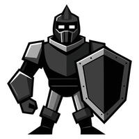 Medieval Knight with Sword Artwork vector