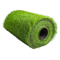 Rolled artificial turf on transparent background png