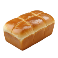 Loaf of pull apart bread on transparent background png
