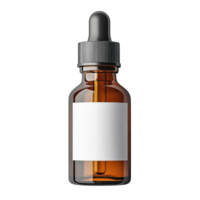 Dropper bottle with label on transparent background png