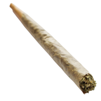Rolled cannabis cigarette on transparent background png