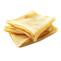 Folded crepe stack view on transparent background png