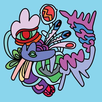 doodle design color full, for kids, or your design ornamnet
