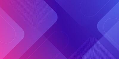 Abstract colorful gradient purple and blue overlap square background. Simple and modern design pattern banner background. vector