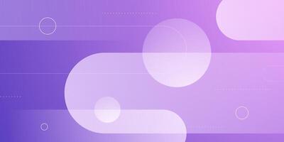 Abstract colorful bright dynamic purple gradient background. Simple trendy shapes overlap geometric pattern. vector