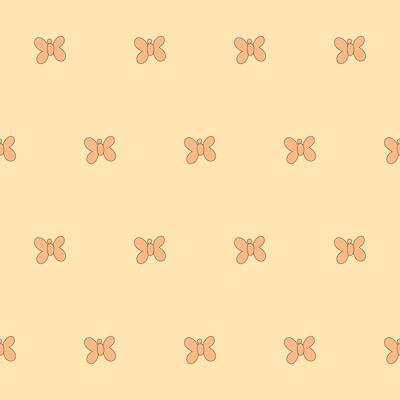 Cute Fun Baby Yellow Butterfly Clothing Textile Seamless Swatch Background. Hand Drawn Doodle Infant Fabric Pattern. Cute Kawaii Whimsical Wrapping, Wallpaper Nursery Art. Vintage Elegant Retro Style