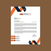 Modern Letterhead Design. Artistic Template Display for Promotion. vector