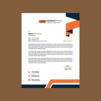 Modern Letterhead Design. Elegant Template Display for Promotion. vector