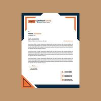Modern Letterhead Design. Abstract Layout Display for Promotion. vector