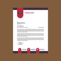 Modern Letterhead Design. Creative Template Display for Promotion. vector
