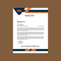 Modern Letterhead Design. Creative Layout Display for Promotion. vector