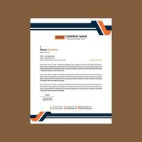 Modern Letterhead Design. Minimal Layout Display for Promotion. vector