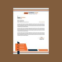 Modern Letterhead Design. Artistic Layout Display for Promotion. vector