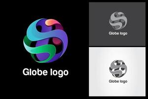 Globe Logo, based on letter S concept, you can use this logo for any business, especially for multimedia, technology and communications businesses. vector
