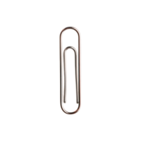 Simple and Elegant Metal Paper Clip for Office Use png