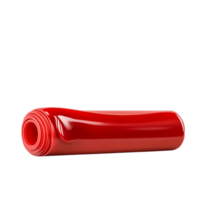 Bright Red Rubber Mat for Fitness or Exercise Sessions and Home Workouts png