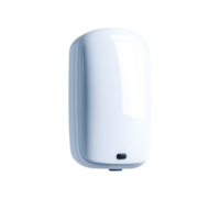 Modern and Sleek White Soap Dispenser for Home or Office Use in Minimalist Style png
