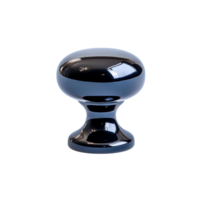 Glossy Black Decorative Object with Unique Shape and Smooth Surface for Modern Decor png