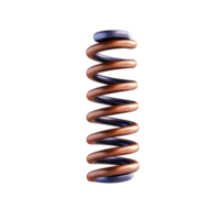 Abstract Design of a Spiral Metallic Spring Highlighting Curves and Twists in Motion png