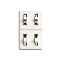 Modern Electrical Socket with Four Switches for Home and Office Use png