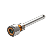 closeup of Metallic Connector with Detailed Internal Structure for Engineering Use png