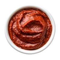 Freshly Made Tomato Sauce in White Bowl Background for Culinary Use png