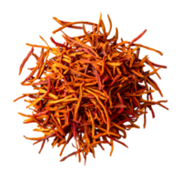 Vibrant and Colorful Threads of Saffron Spice png