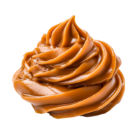 Smooth and Creamy Caramel Swirl on for Food Photography png