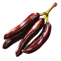 Fresh Red Chili Peppers Arranged for Culinary Use and Decoration png