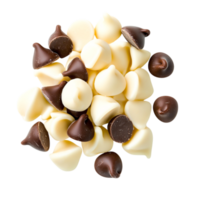 Assorted Chocolate Chips in Varied Colors and Flavors for Baking and Cooking Needs png