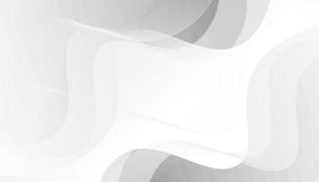Abstract grey background poster with dynamic waves vector