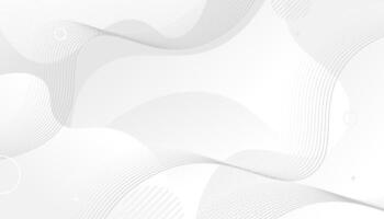 Abstract Elegant white and grey Background with wave lines vector