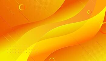 modern abstract gradient orange and yellow business background template vector