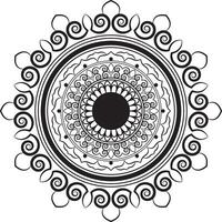Gradient Mandala Design for Wall Art vector