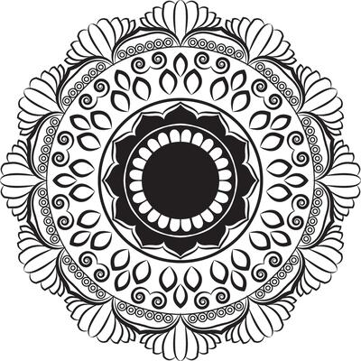 Elegant Line Art Mandala