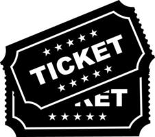 Ticket. Document confirming the right to travel, attend an event or receive a service. Contains information about the date, time, place and type of access. vector