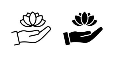 lotus flower Icon set. Symbol isolated white background. illustration. color editable. vector