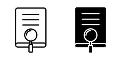 Search book Icon set. Symbol isolated white background. illustration. color editable. vector