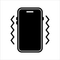 Phone vibration Icon . Symbol isolated white background. illustration. color editable. vector