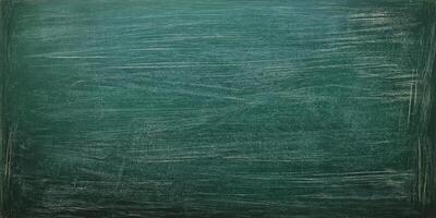 Chalkboard surface ready for lessons with faint markings and textures from previous use in a classroom setting photo
